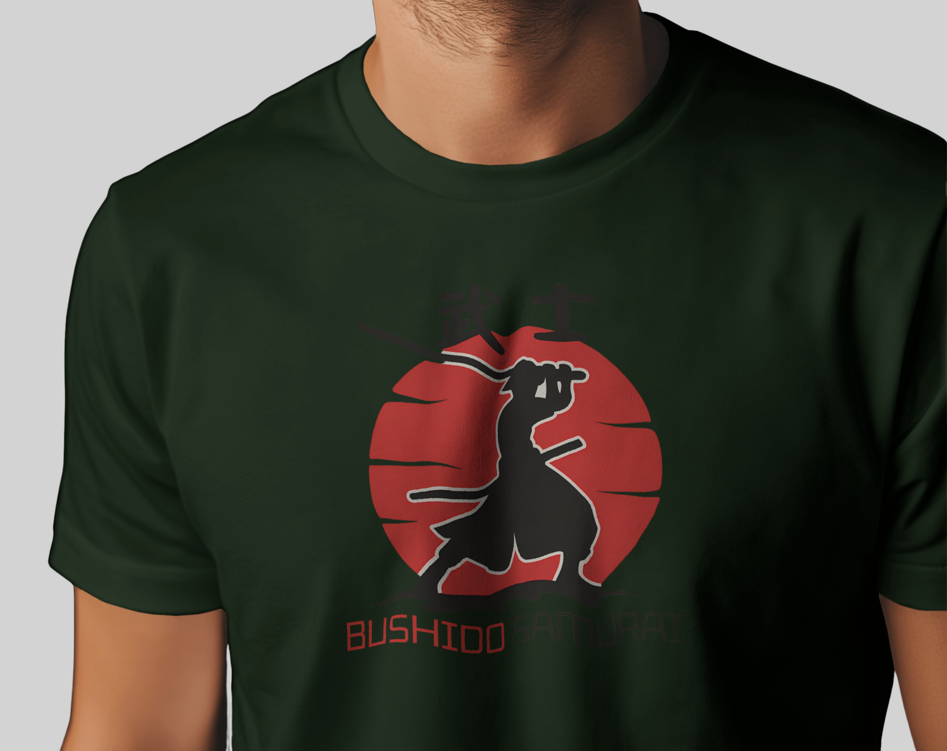 Bushido Samurai Half Sleeve  T-Shirt