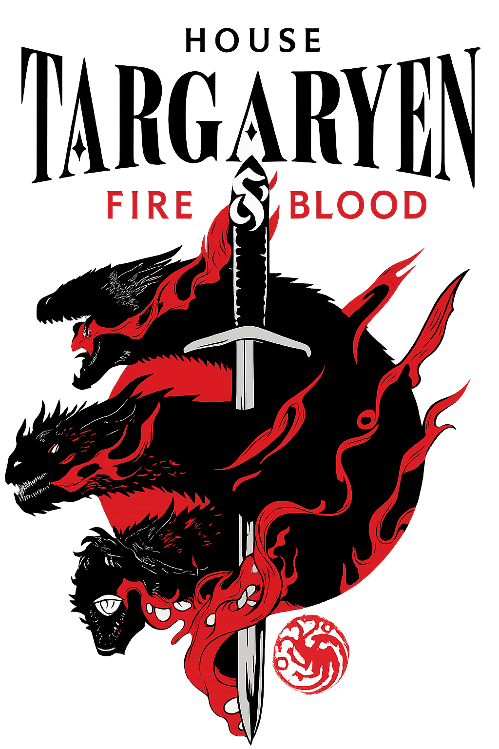 House Targaryen Half Sleeve T-Shirt